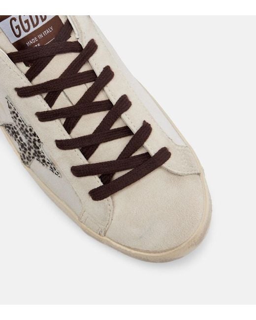 Golden Goose Deluxe Brand White Super-Star Leather Sneakers