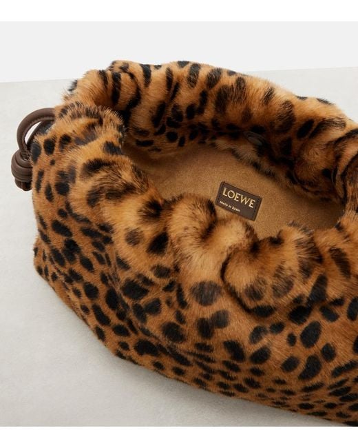 Loewe Brown Flamenco Medium Calf Hair Shoulder Bag