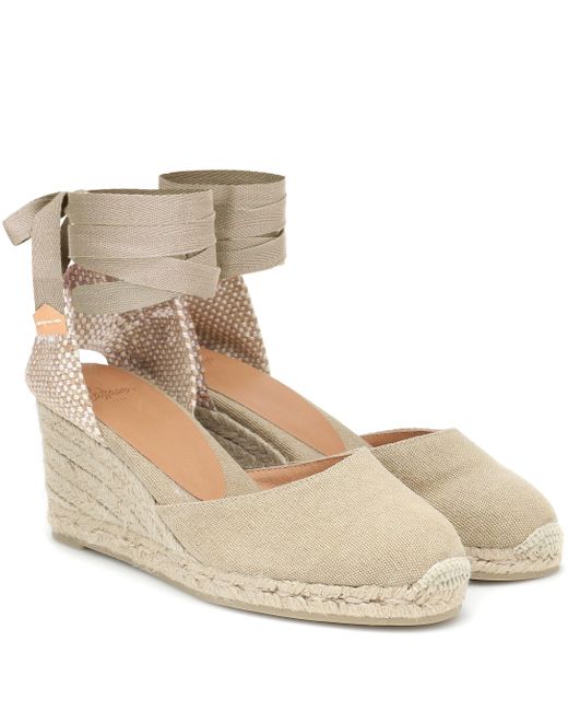 Castañer carina 60 hotsell canvas wedge espadrilles