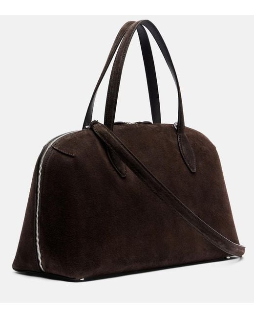 Totême Black Day Suede Tote Bag