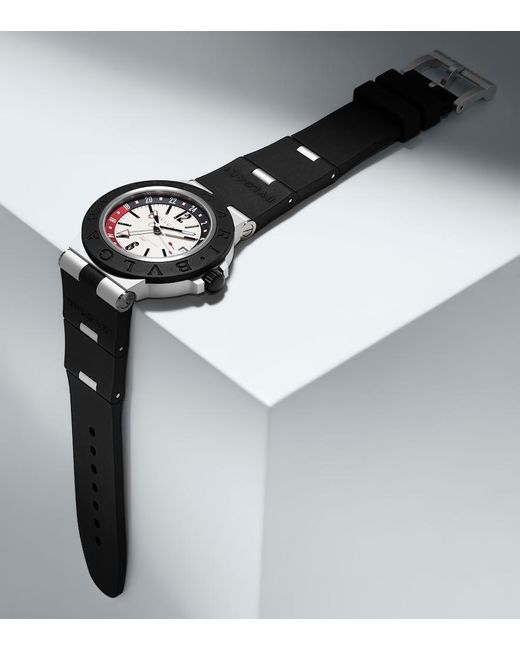 BVLGARI Metallic Aluminium Watch for men