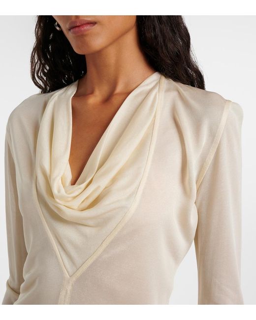 Totême White Draped Top
