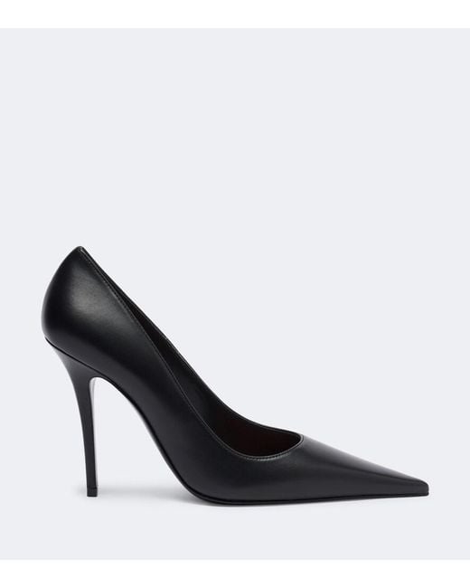 AMINA MUADDI Black Barbara Leather Pumps