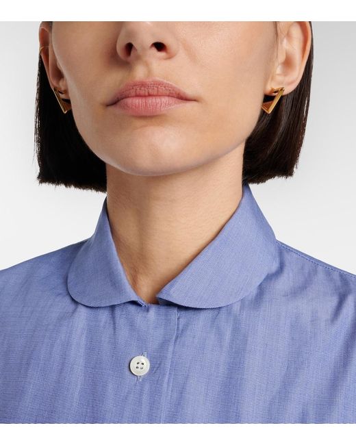 Prada Metallic Logo Earrings