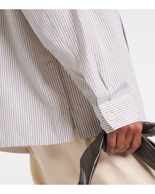 Camisa Pyjama En Popelin De Algodon Lemaire de color White