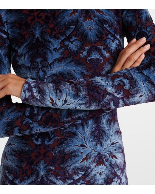 Etro Blue Jersey Top