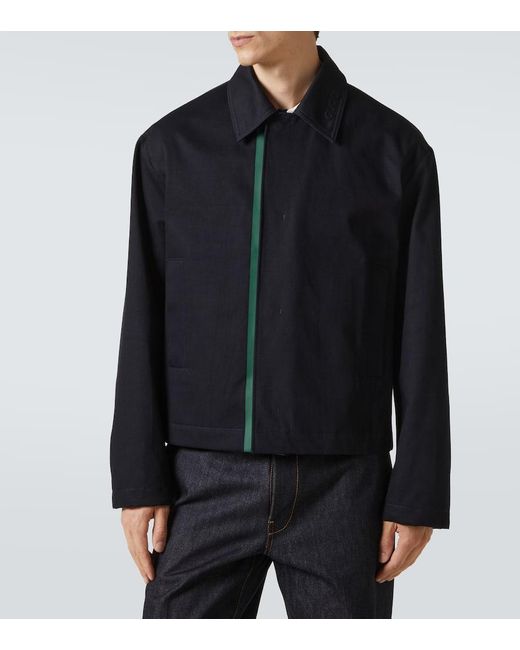 Vetse Web Stripe En Coton Gucci pour homme en coloris Black