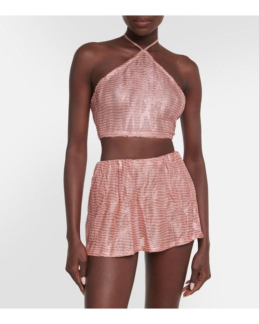 Missoni Pink Jacquard Miniskirt