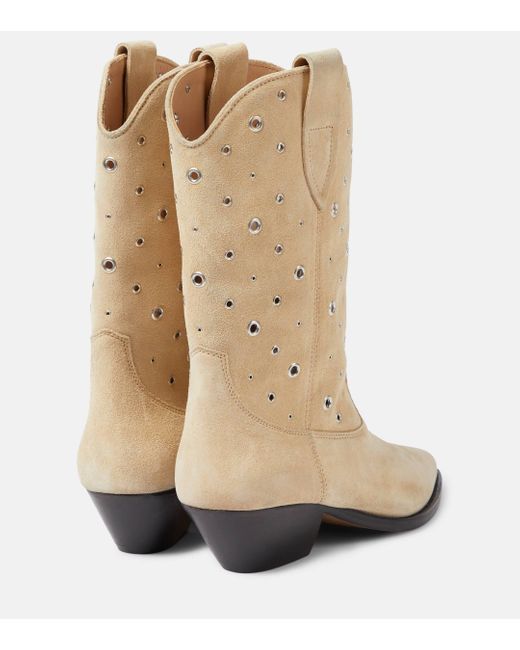 Isabel Marant Natural Duerto Suede Knee-high Boots