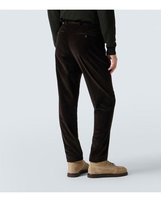 Loro Piana Black Cotton Chinos for men