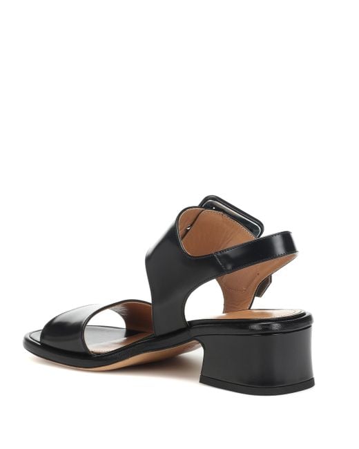 vans leather sandals