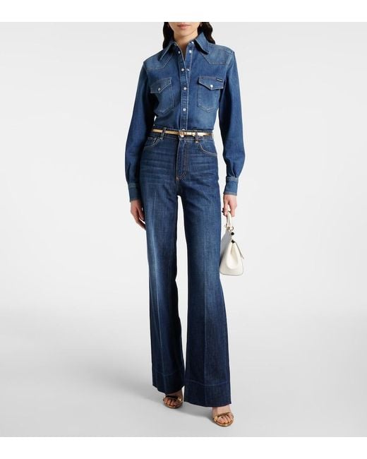 Dolce & Gabbana Blue Denim Shirt