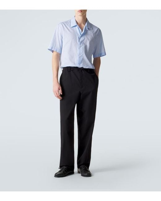 Camicia Bowling di Brioni in Blue da Uomo