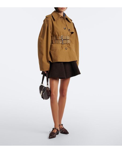 Ganni Brown B-Kat Small Shoulder Bag