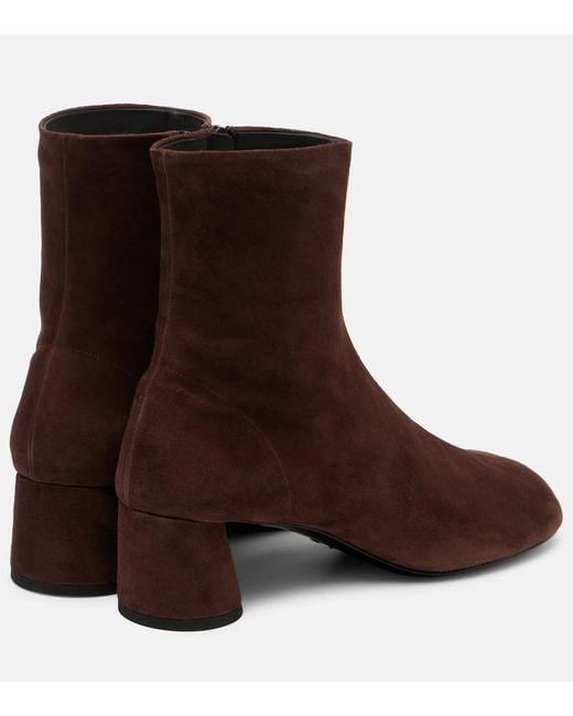 Proenza Schouler Brown Glove Suede Ankle Boots