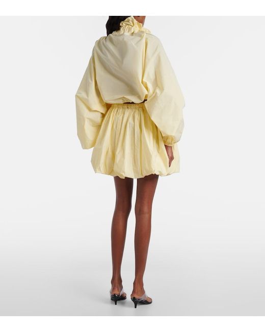 Patou Natural Gathered Miniskirt