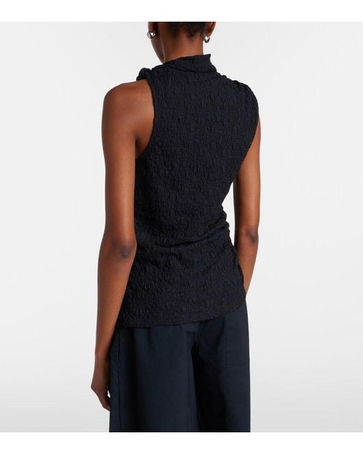 Proenza Schouler Black Label Circe Asymmetric Lace Top