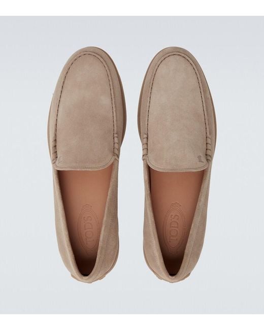 Tod's Natural Suede Loafers for men