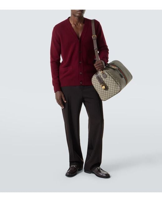 Gucci Brown Savoy Medium Duffel Bag for men