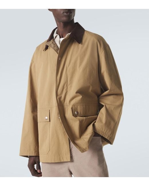 The Row Brown Frank Cotton Jacket for men