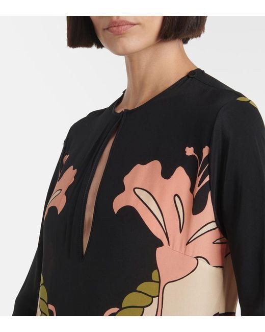 Johanna Ortiz Multicolor Sequined Printed Silk Tunic