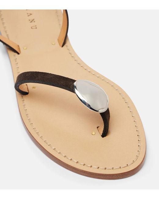 Amanu Brown Senegal Leather Sandals
