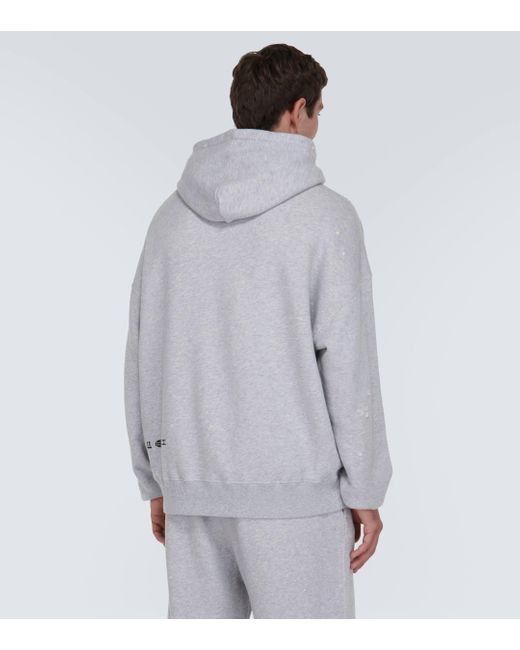 Dolce & Gabbana Gray Logo Print Cotton Sweatshirt for men