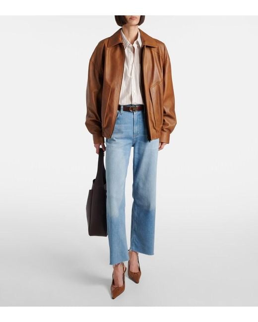Citizens of Humanity Blue Palma High-Rise Straight Jeans