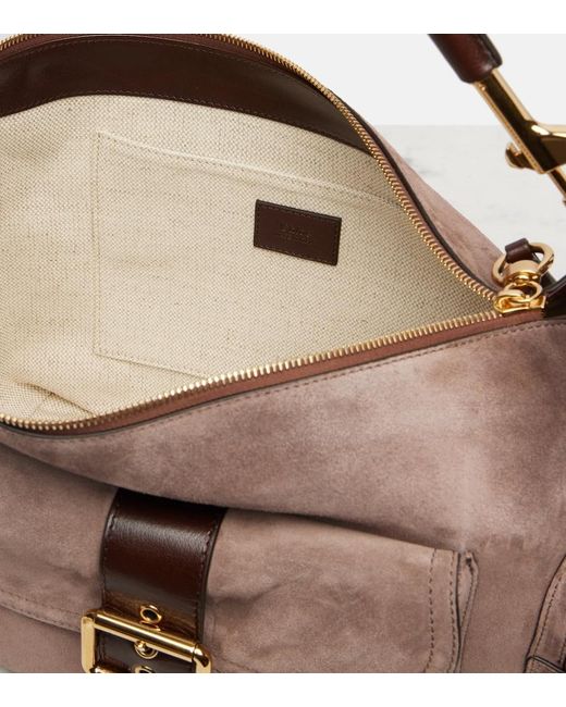 Chloé Brown Suede Camera Bag