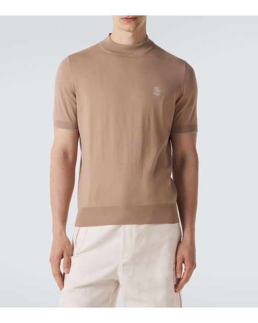 Brunello Cucinelli Natural Cotton Sweater for men