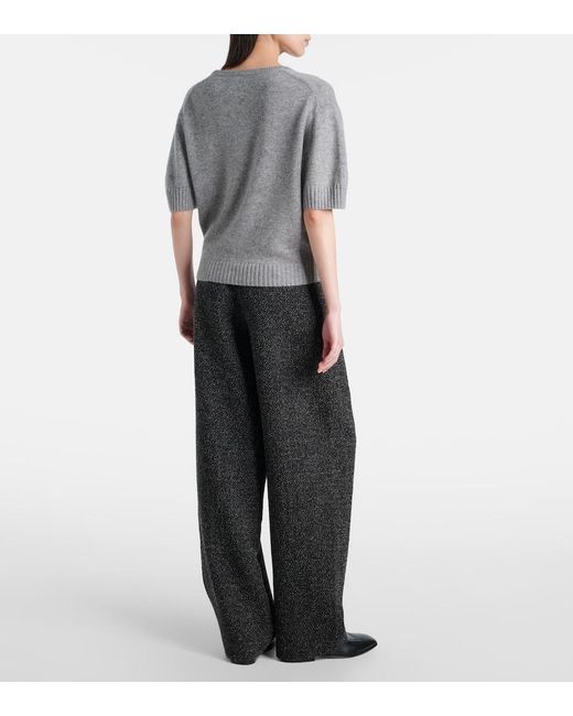 Jardin Des Orangers Gray Cashmere Top