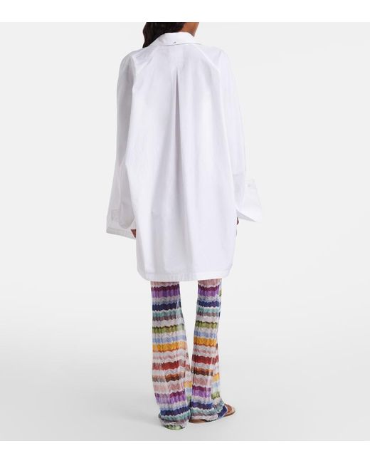 Missoni Blue Zigzag Flared Pants