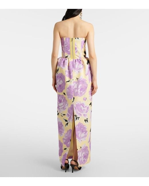 Patou Pink Floral Gown