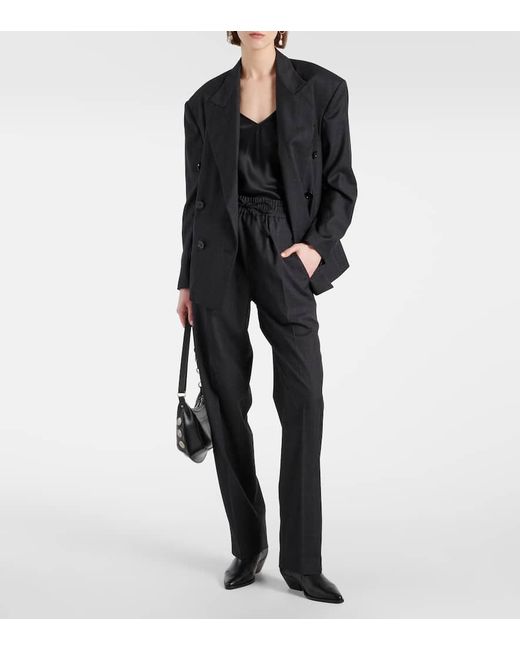 Pantaloni Liska in lana vergine di Isabel Marant in Black