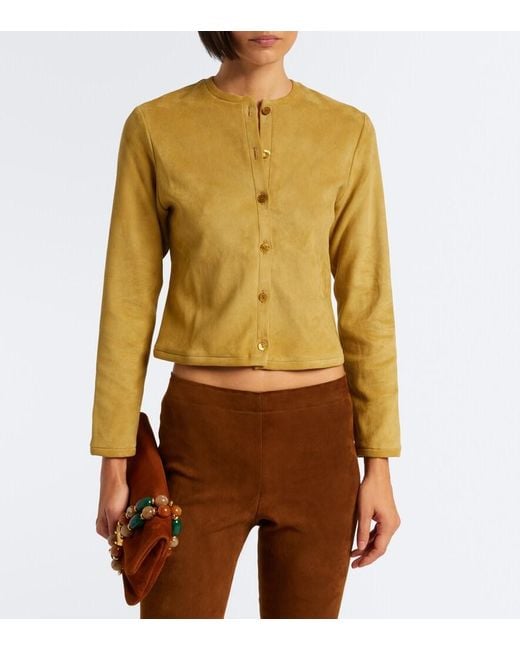 Stouls Yellow Astrid Suede Cardigan