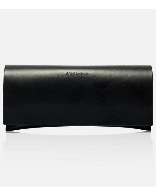 Saint Laurent Blue Sl 832 Flat-Top Sunglasses
