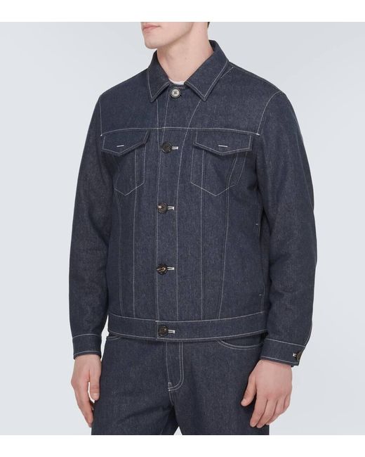 Loro Piana Blue Neive Denim Jacket for men