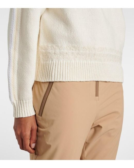 Bogner White Elana Half-zippered Sweater