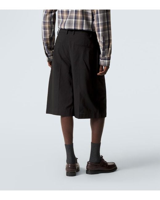 Bermuda di Studio Nicholson in Black da Uomo