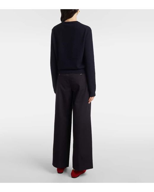Totême  Blue Pullover Aus Kaschmir