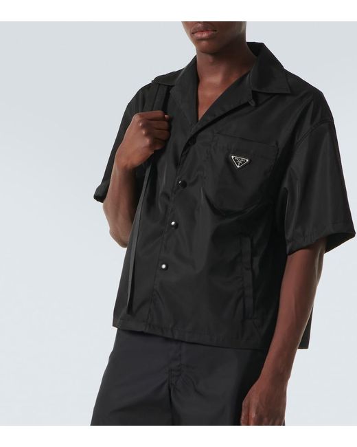 Prada Black Re-Nylon Short-Sleeved Shirt