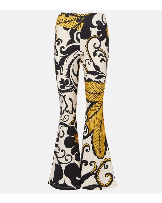 Pantalones Flared Meditation De Mezcla De Algodon LaDoubleJ de color Multicolor