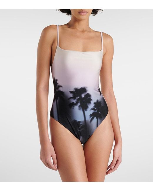 Jonathan Simkhai White Elenora Printed Swimsuit