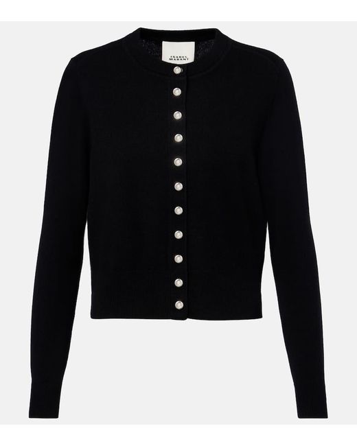 Isabel Marant Black Cardigan Idesia Aus Wolle Und Kaschmir