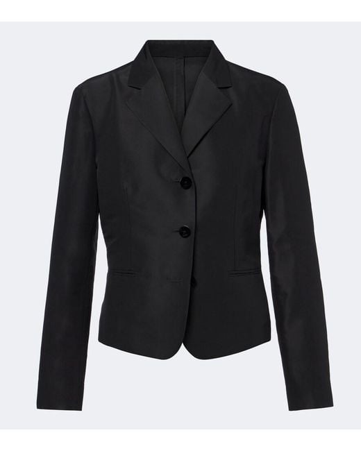 Gucci Black Silk Faille Jacket