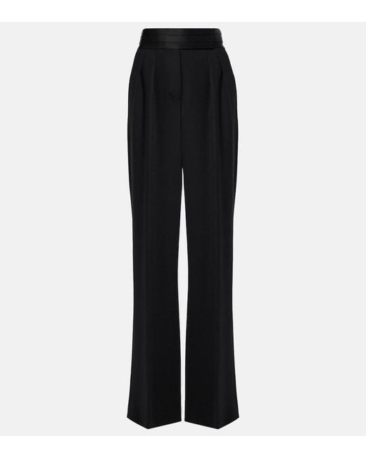 Rebecca Vallance Black Eclipse Wide-Leg Pants