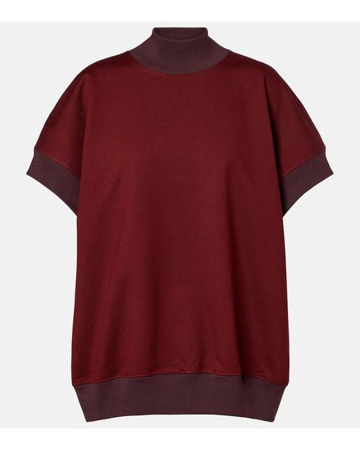 Dries Van Noten Red Sweatshirt Aus Baumwolle