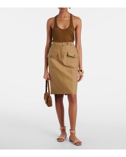 Tom Ford Natural Padlock Leather Sandals