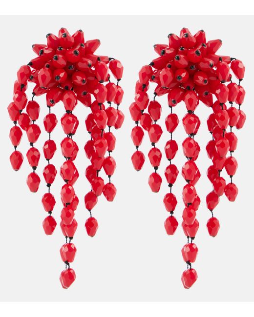 Isabel Marant Red Hanabi Earrings