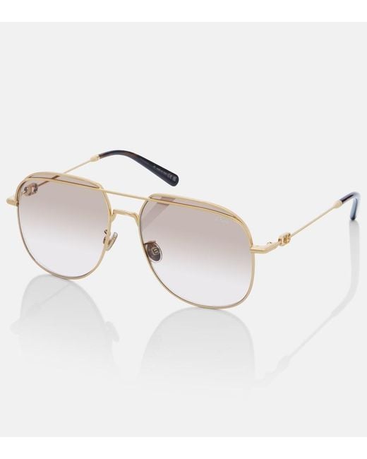 Dior Brown Petit Cd A1U Aviator Sunglasses